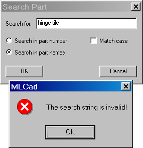 Invalid String Dialog